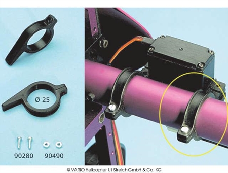 Tail rotor servo holder 25 mm