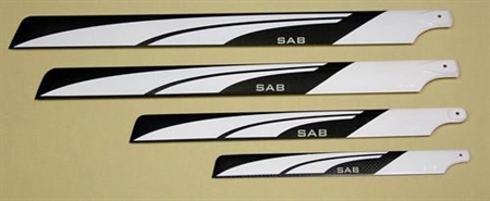 Main Blades 690 silver, 3D Flybarless	