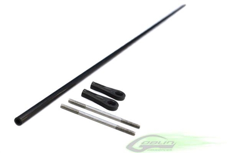 Carbon Fiber Tail push rod Ø4 x Ø2,5 x 596 - Goblin 500