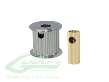 Aluminum Motor Pulley 22T (for 6/8mm motor shaft)