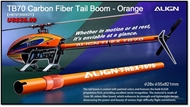 TB70 Carbon Fiber Tail Boom - Orange 