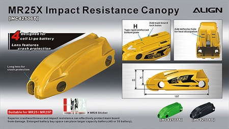 MR25X Canopy - Yellow