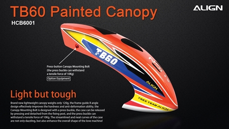 TB60 Painted Canopy - Orange