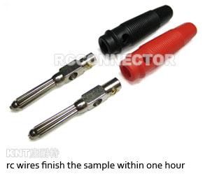 4.0mm Nickel connector,red&black