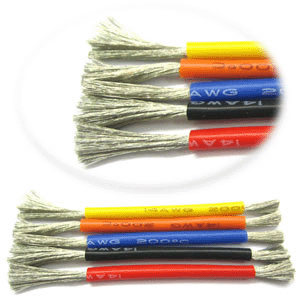 Red Silicone wire 10AWG 0.06*1946*5.6mm - (½ m.)