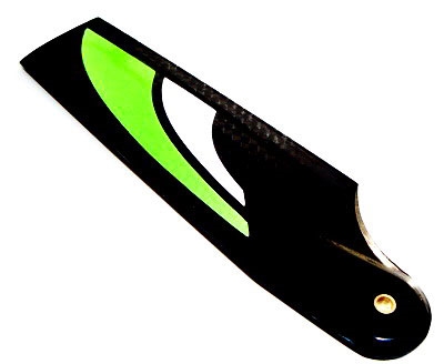 TAIL ROTOR CARBON BLADES 95mm FOR 60/90 SIZE - Green